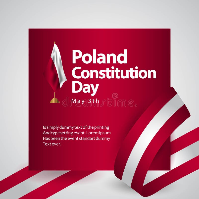 Illustrazione di progettazione del modello di vettore della bandiera di giorno di costituzione della Polonia illustrazione vettoriale Illustrazione di progettazione del modello di vettore della bandiera di giorno di costituzione della Polonia illustrazione vettoriale