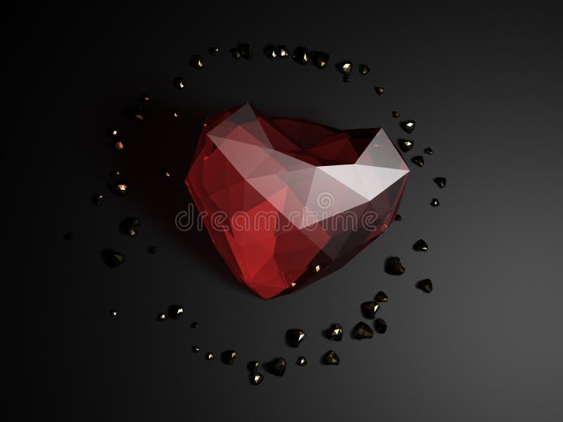 Illustrazione di una rappresentazione del cuore 3D illustrazione di stock Illustrazione di una rappresentazione del cuore 3D illustrazione di stock