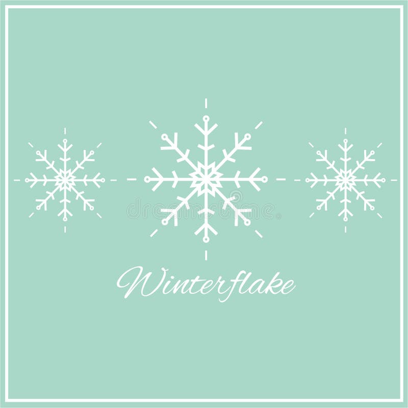 Illustrazione di vettore dei fiocchi di neve illustrazione di stock Illustrazione di vettore dei fiocchi di neve illustrazione di stock