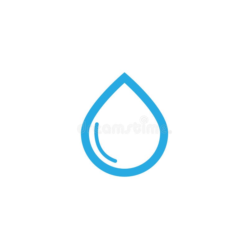 Illustrazione di vettore del modello di progettazione grafica dell'icona della goccia di acqua illustrazione di stock Illustrazione di vettore del modello di progettazione grafica dell'icona della goccia di acqua illustrazione di stock