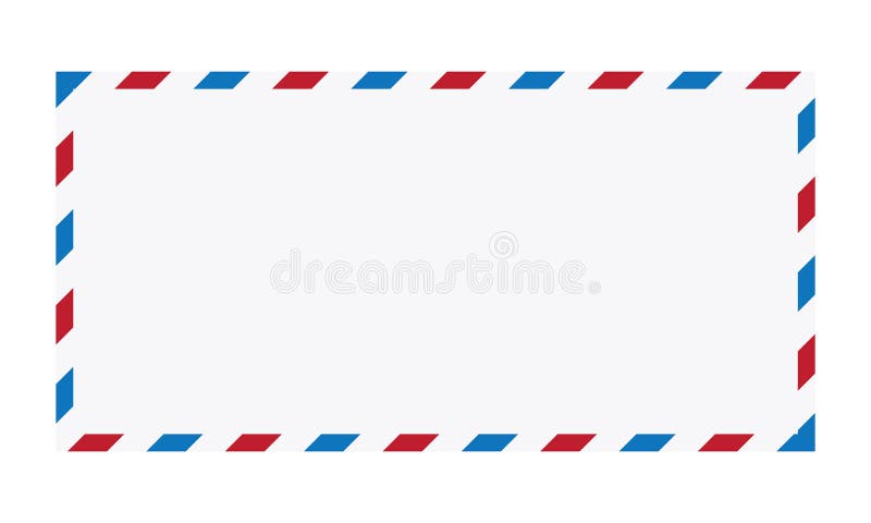 Illustrazione di vettore della busta della posta aerea illustrazione di stock Illustrazione di vettore della busta della posta aerea illustrazione di stock