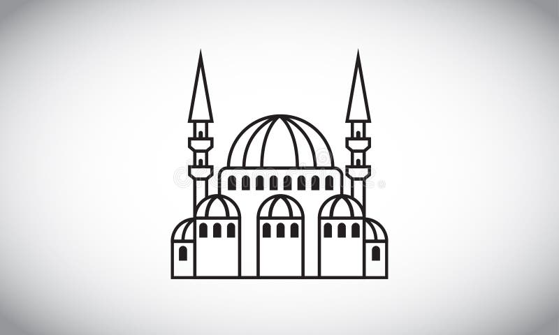 Illustrazione di vettore della moschea
