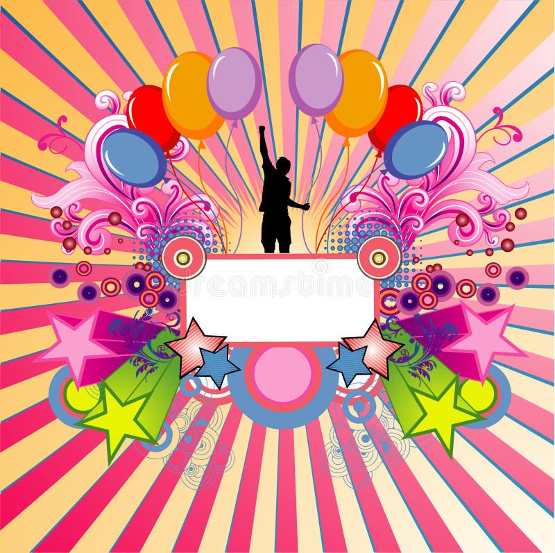 Illustrazione di vettore di compleanno illustrazione di stock