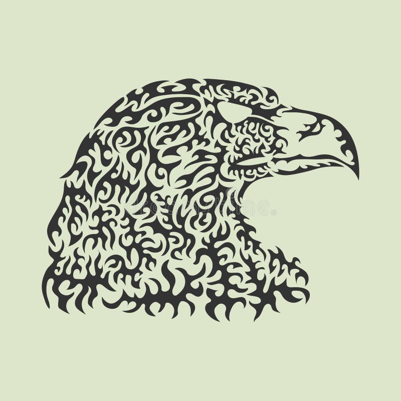 Illustrazione di vettore di una testa dell'aquila fatta degli elementi modellati illustrazione vettoriale Illustrazione di vettore di una testa dell'aquila fatta degli elementi modellati illustrazione vettoriale