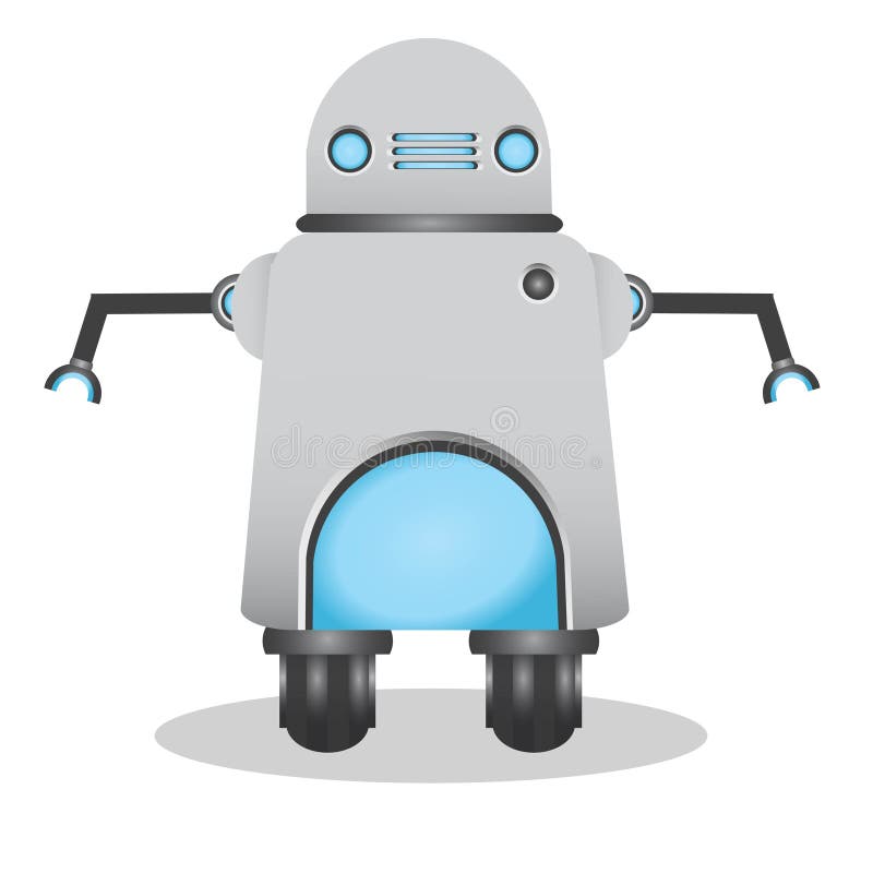 Illustrazione fresca e sveglia del robot 3d royalty illustrazione gratis Illustrazione fresca e sveglia del robot 3d royalty illustrazione gratis