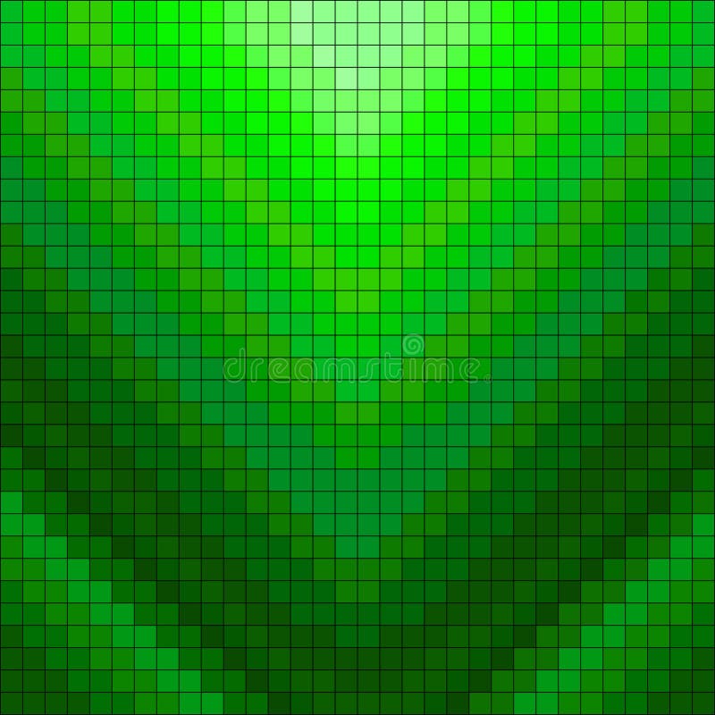Illustrazione geometrica di vettore del fondo dei pixel verdi royalty illustrazione gratis Illustrazione geometrica di vettore del fondo dei pixel verdi royalty illustrazione gratis