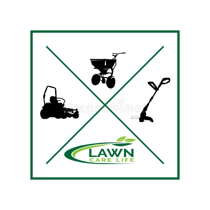 Illustration, vector, graphic, design of lawn care logo. Illustration, vector, graphic, design of lawn care logo