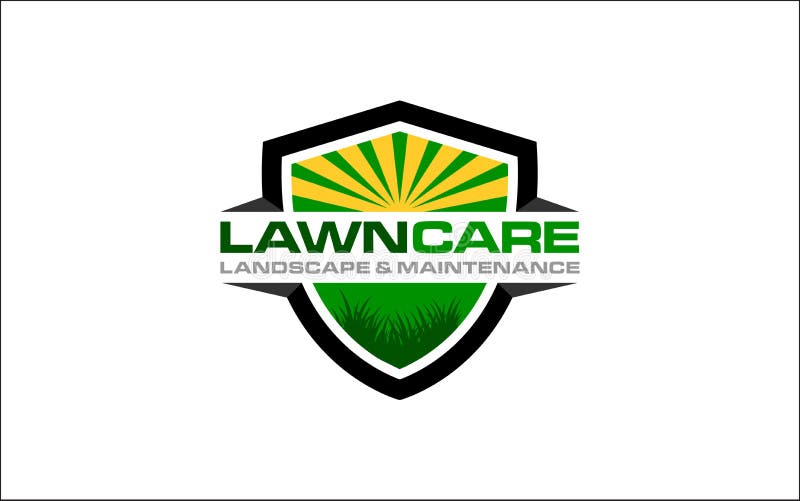 Illustration vector graphic of lawn care, landscape, grass logo design template. Illustration vector graphic of lawn care, landscape, grass logo design template