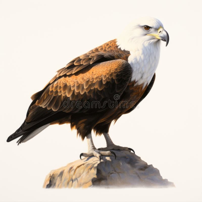 Illustrazione iperrealistica dell'aquila con dettagli esotici illustrazione vettoriale