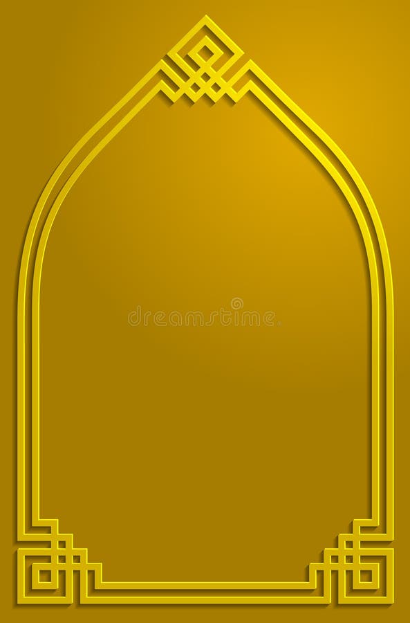 Illustrazione islamica del fondo del modello dell'ornamento dell'ombra dell'oro illustrazione di stock Illustrazione islamica del fondo del modello dell'ornamento dell'ombra dell'oro illustrazione di stock