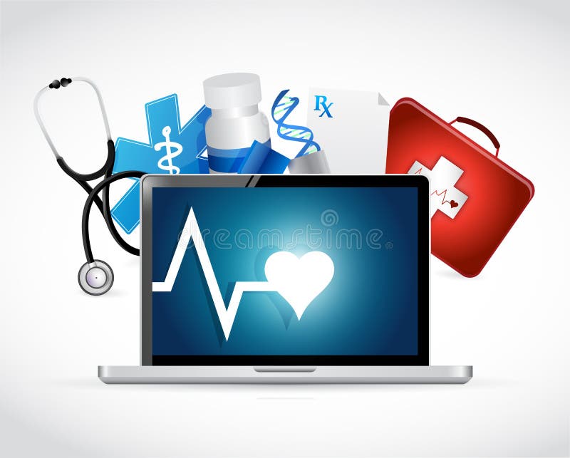 illustrazione medica di concetto del computer royalty illustrazione gratis illustrazione medica di concetto del computer royalty illustrazione gratis