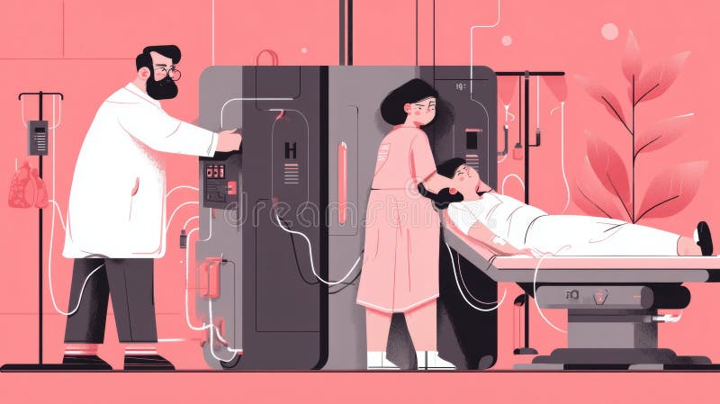 Illustrazione medica generata dall'IA illustrazione vettoriale