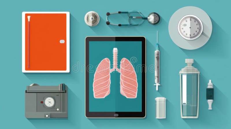Illustrazione medica generata dall'IA illustrazione vettoriale