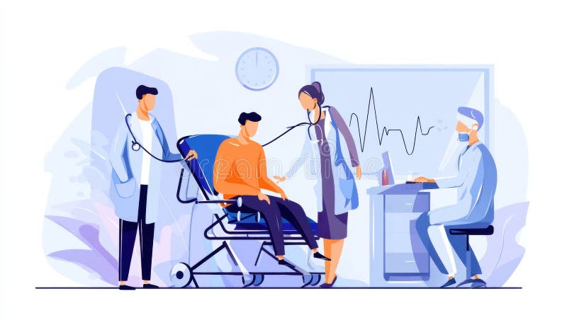 Illustrazione Medica Generata dall'IA illustrazione di stock