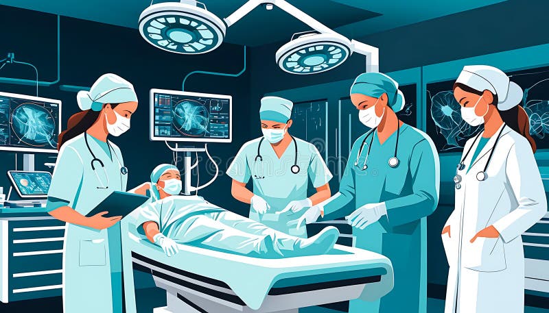 Illustrazione medica generata AIG illustrazione di stock