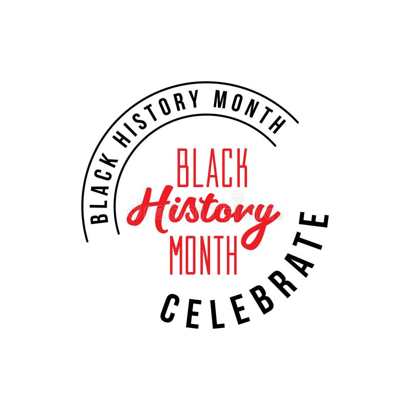 Illustrazione nera di progettazione del modello di vettore di mese di storia