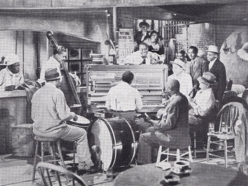Illustrazione / quadro del 'Birthplace of Jazz' del film 'New Orleans' 1947