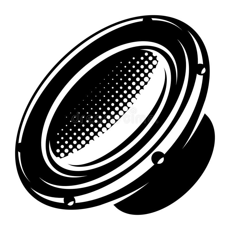 Illustrazione vettoriale con diffusore. modello di logo monocromatico illustrazione vettoriale