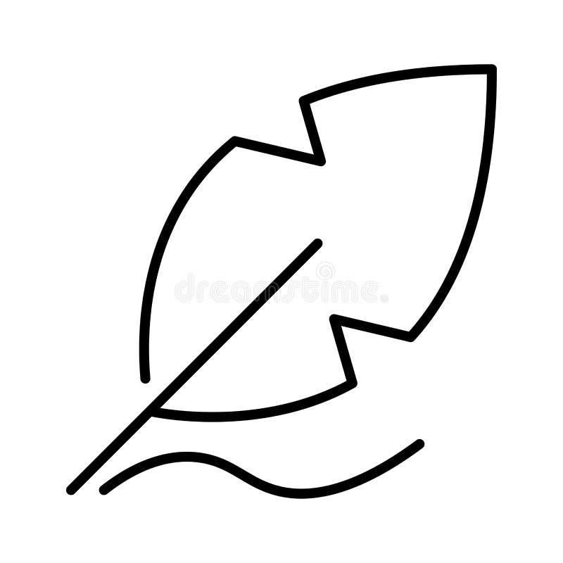Illustrazione vettoriale dell'icona di piuma di struttura. apparecchiature monocromatiche con penna a inchiostro per scrivere call royalty illustrazione gratis