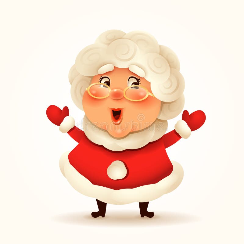 Illustrazione vettoriale della signora di Natale Claus