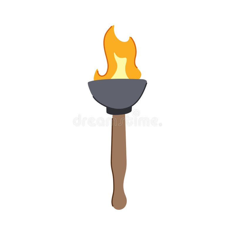 Illustrazione vettoriale vignetta di una fiamma di fiamme illustrazione di stock