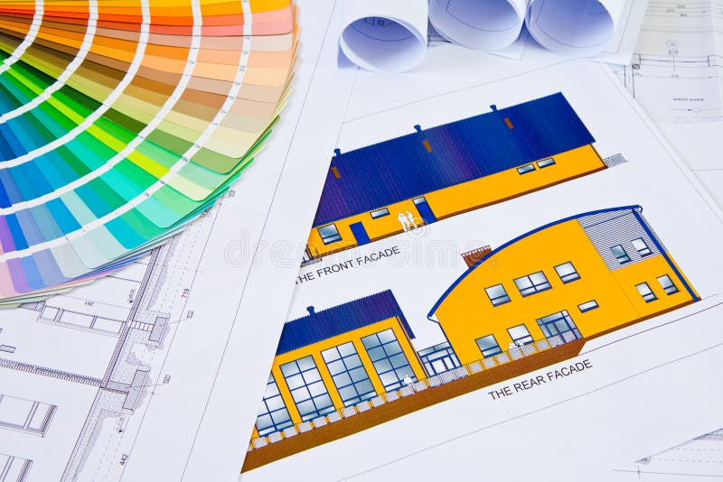 Illustrazioni architettoniche fotografia stock Illustrazioni architettoniche fotografia stock