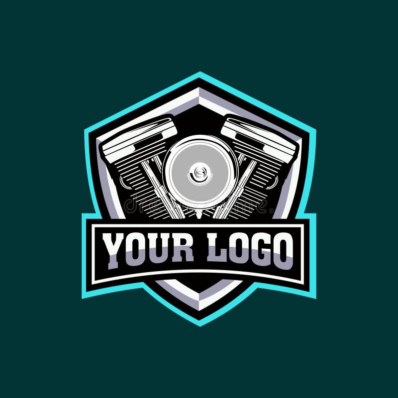 illustrazioni di vettore del motore del motociclo di logo di E-sport royalty illustrazione gratis illustrazioni di vettore del motore del motociclo di logo di E-sport royalty illustrazione gratis