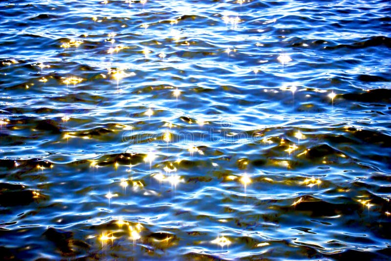 Glare of the sun on the water. Glare of the sun on the water