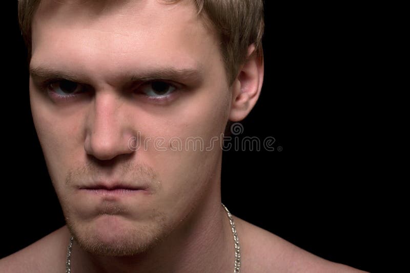 Ilsken ung man royaltyfria foton Ilsken ung man royaltyfria foton