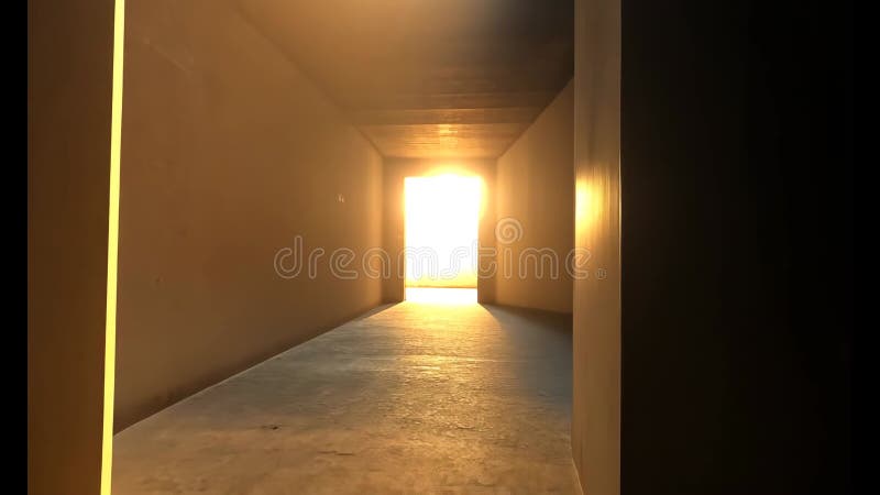 Iluminarea orei de aur : Interior abstract cu lumini vector illustration