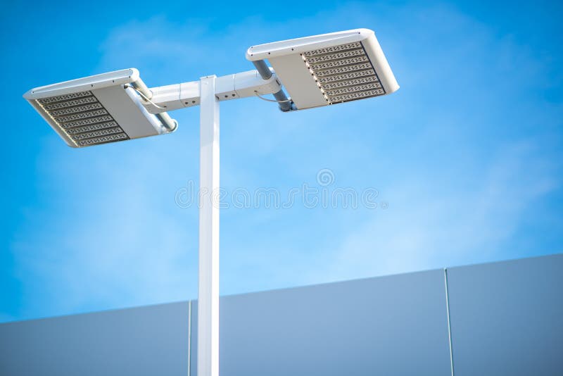 Iluminação do diodo emissor de luz da rua fotos de stock Iluminação do diodo emissor de luz da rua fotos de stock