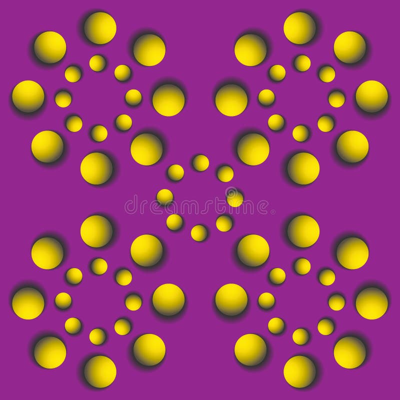 Ilusión giratoria de balls.optical ilustración del vector Ilusión giratoria de balls.optical ilustración del vector