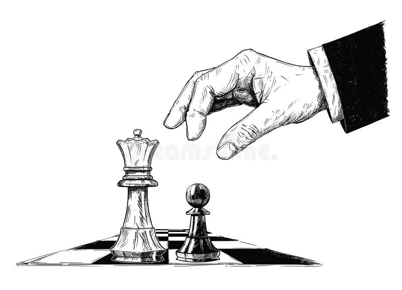 Rei Pieces Checkmate Da Xadrez Ilustração Stock - Ilustração de