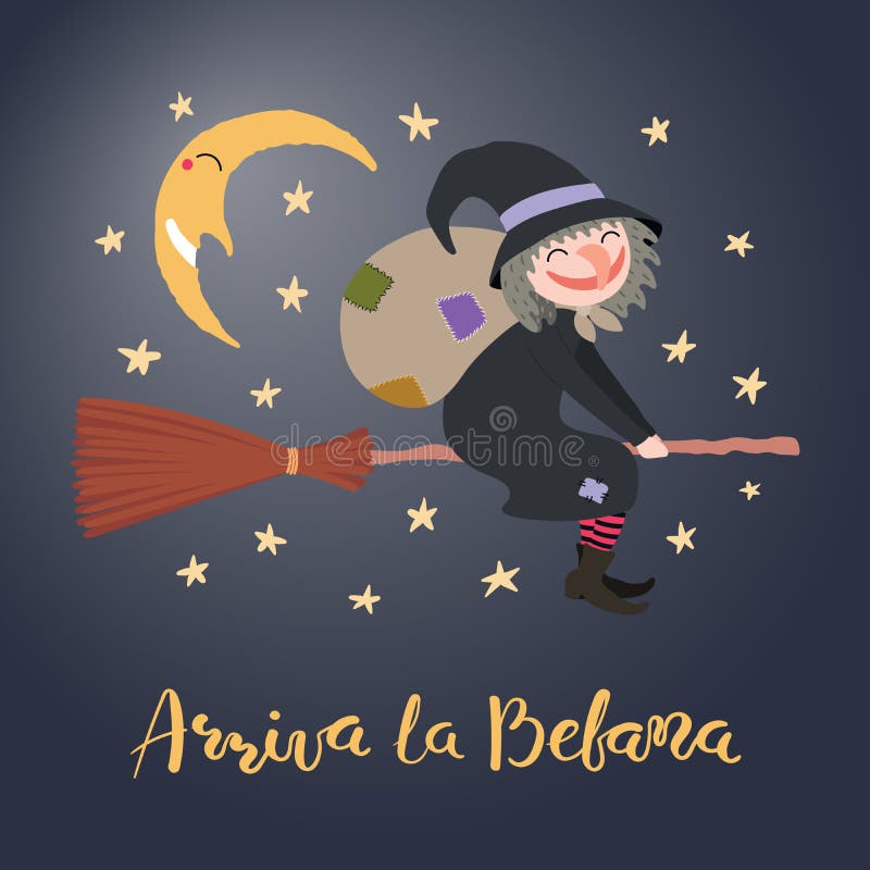 Arriva la befana tradução em italiano befana chega bruxa befana