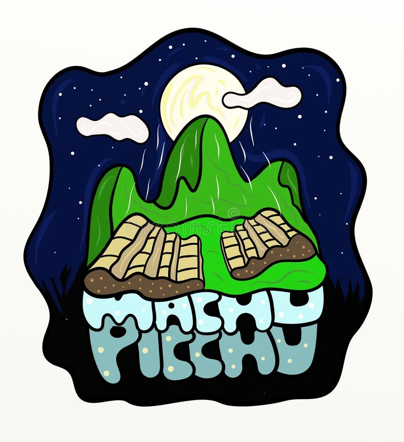 A Luz Da Madrugada Em Machu Picchu Ilustração Stock - Ilustração de calmo,  noite: 274376286
