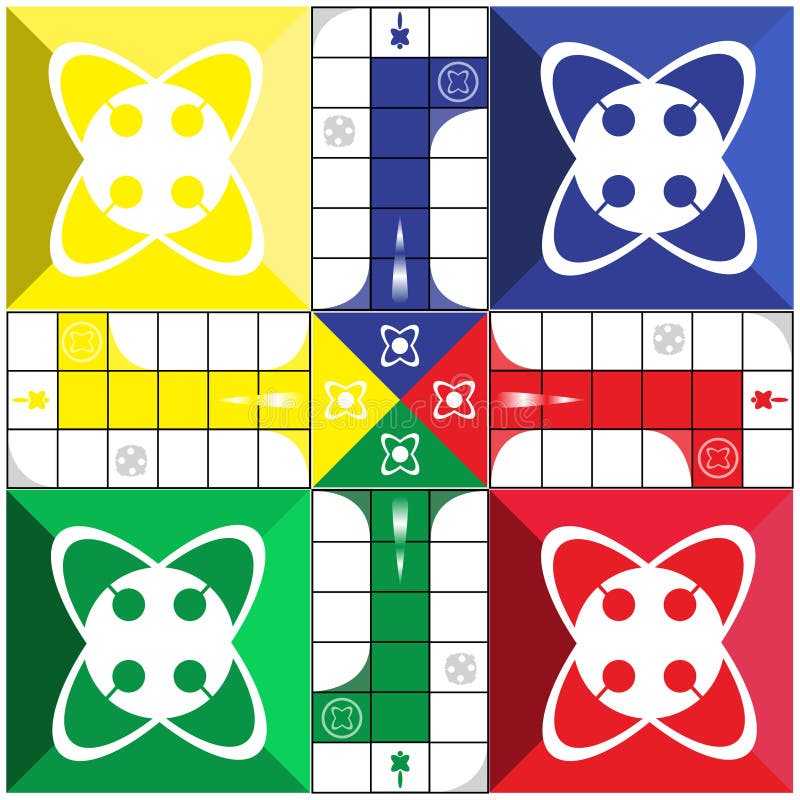 Ludo Jogo Tabuleiro Pronto Para Imprimir Famoso Design Jogo