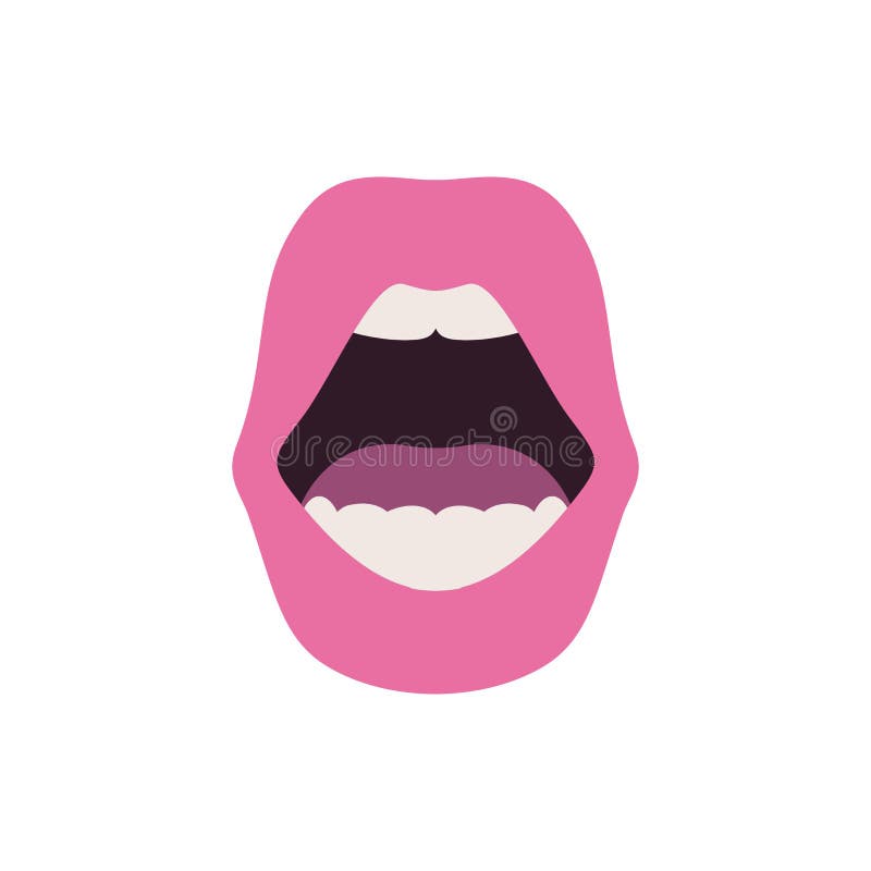 Lip Mouth Tooth - Boca Vermelha Batom Desenho - (800x800) Png