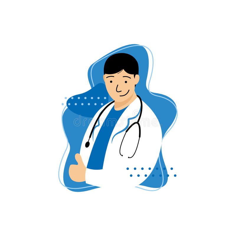 Desenho Vetorial De Personagem Médico Vetor AI + EPS [download] - Designi