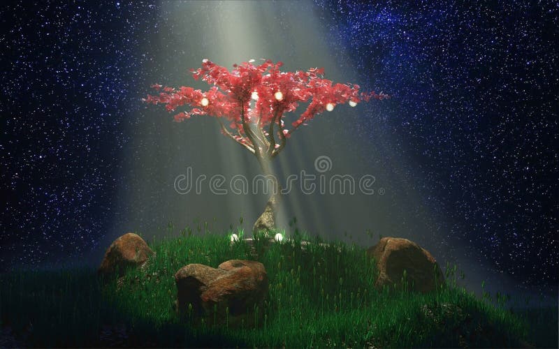 Home da árvore mágica imagem de stock. Imagem de casa - 242758355