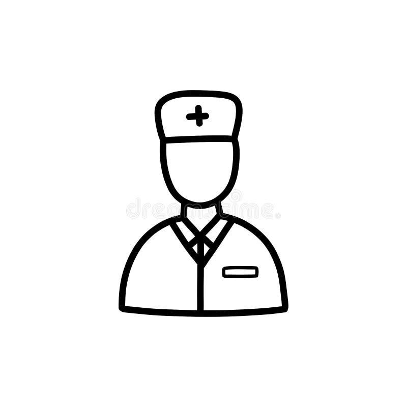 Coloração Da Página Com O Médico Ilustração do Vetor - Ilustração de  hospital, linha: 158175917