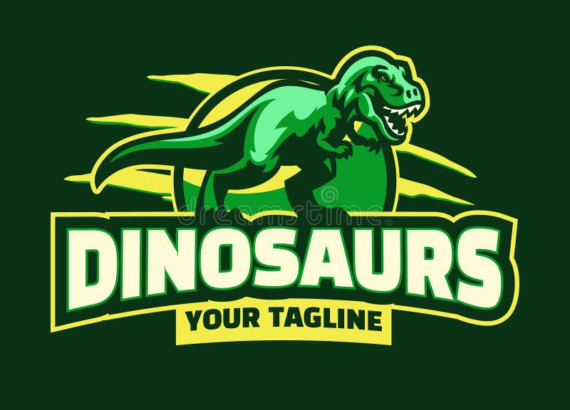 Logotipo Do Mascote Do Dinossauro T Rex Tyrannosaurus Rex Para