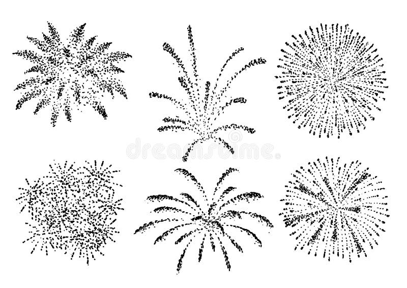 Ilustração Do Fogo De Artifício, Desenho, Gravura, Tinta, Linha Arte, Vetor  Ilustração do Vetor - Ilustração de detalhado, julho: 131774275