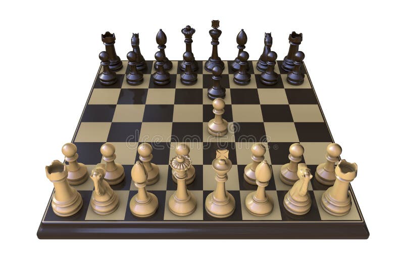 Ilustração Do Jogo De Xadrez Ilustração Stock - Ilustração de xadrez,  placa: 261874895