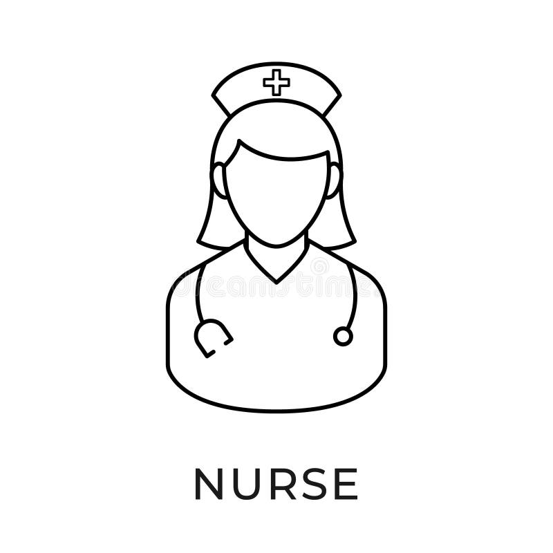 Ilustração Do Vetor Do ícone De Enfermeiro. Modelo De Ilustração Do Vetor  De Enfermagem Médica. Desenho Do ícone Da Enfermeira Iso Ilustração do  Vetor - Ilustração de profissional, primeiramente: 182207396