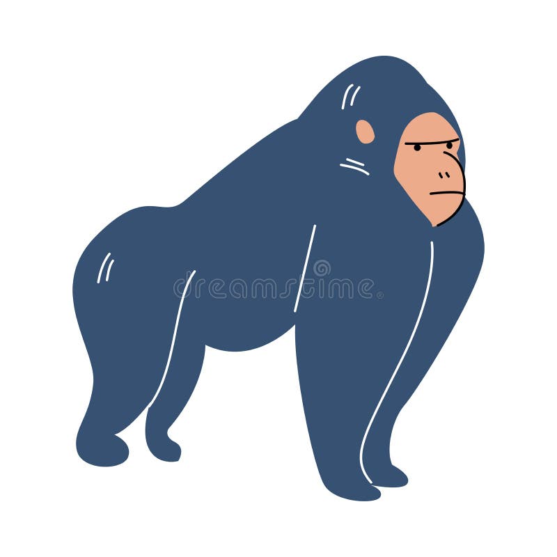 Desenho Animado Macaco Super-homem Desenhado à Mão