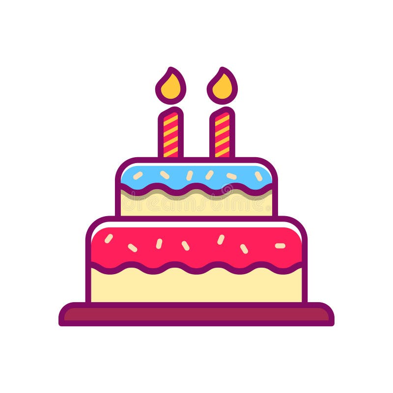 Bolo De Aniversário Simples Desenho Animado Plano Com Um Vetor Desenhado  Por Mãos Coloridas PNG , Padaria, Aniversário, Festa Imagem PNG e Vetor  Para Download Gratuito