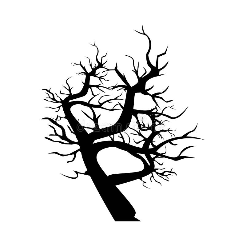 Sílhueta Árvore Halloween Cara Assustadora Planta Com Mãos Tentando  Assustar imagem vetorial de mymentalhealth© 648953184