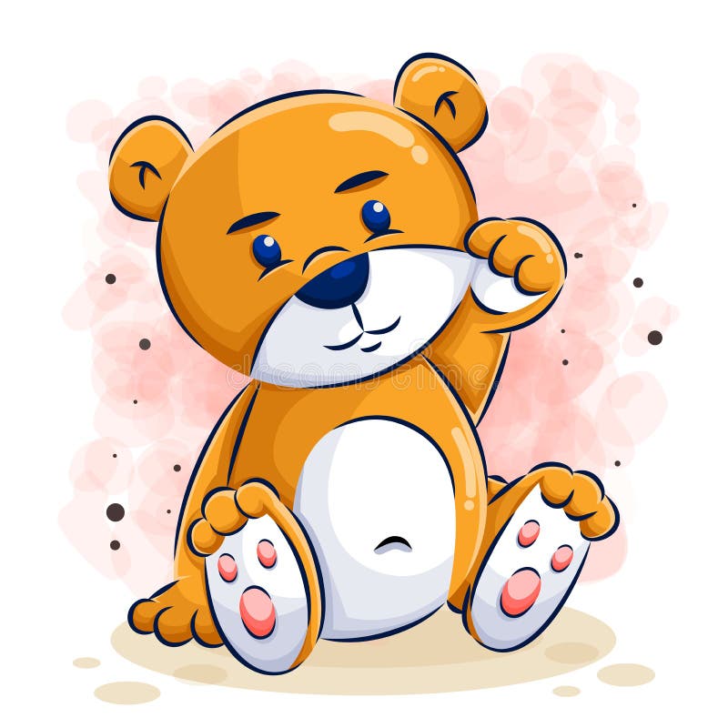 urso vetor cartoon clipart anime fofo personagem modelo ilustração desenho  4758687 Vetor no Vecteezy