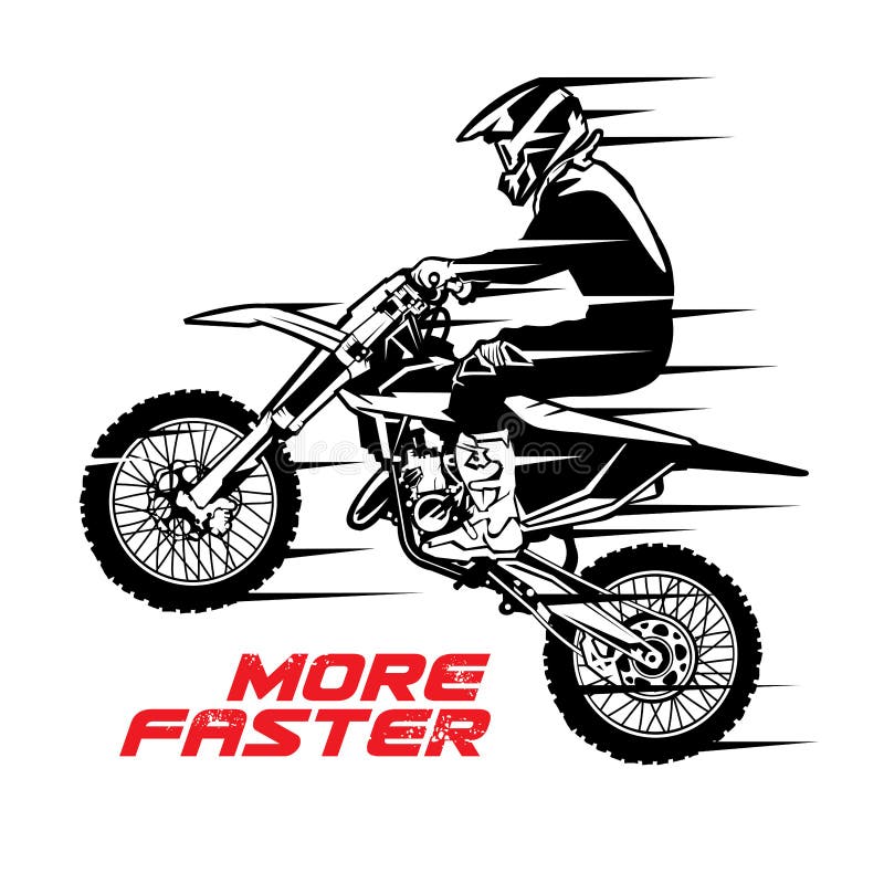 Ilustração Do Vetor De Motocross No Projeto De Colheita Retrorreflectora  Ilustração do Vetor - Ilustração de lama, motociclista: 259346163