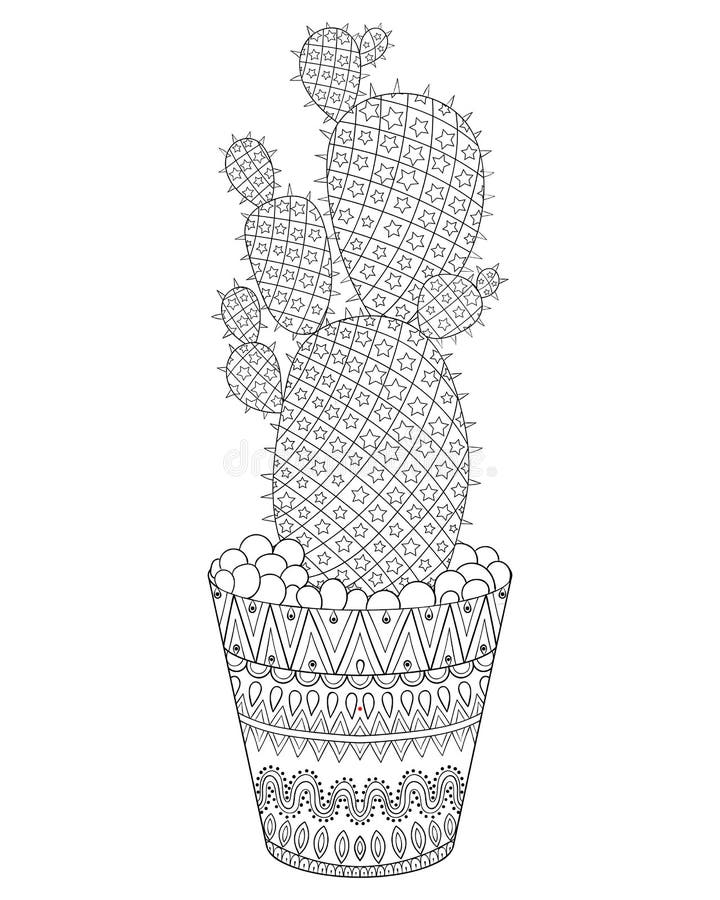 Cacto de desenho animado desenhado à mão livre imagem vetorial de  lineartestpilot© 101978790